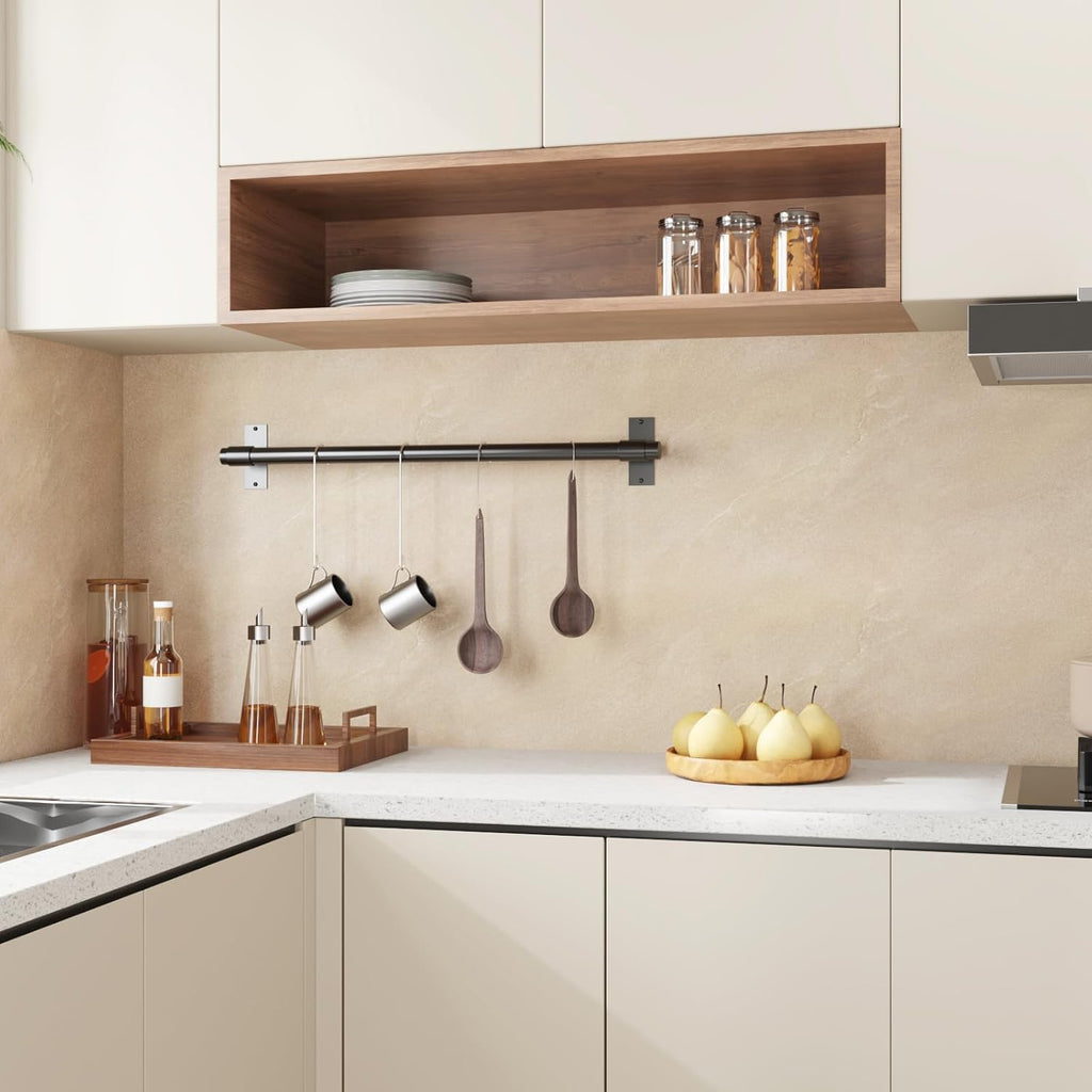 15.7''x315'' Khaki Light Beige Marble Contact Paper for Countertops Thick Kitchen Granite Contact Paper Waterproof Peel and Stick Renter Friendly Wallpaper for Countertops Bathroom Cabinet