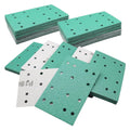 3x5 Inch Sanding Sheets, 80x133mm Film Sandpaper Compatible with Festool RTS 400 Sander, 60 to 220 Grit Hook & Loop 14-Hole Sand Paper for Car Paint, Metal, Wood and Drywall, 50 Pack