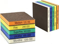 IRISFLY 10 Pack Sanding Sponge, Washable and Reusable Sanding Blocks,Wet Dry Sand Paper Assortment Pack for Wood Drywall Metal Furniture (120-180#,240-320#,500-600#,800-1000#,1200-1500#)