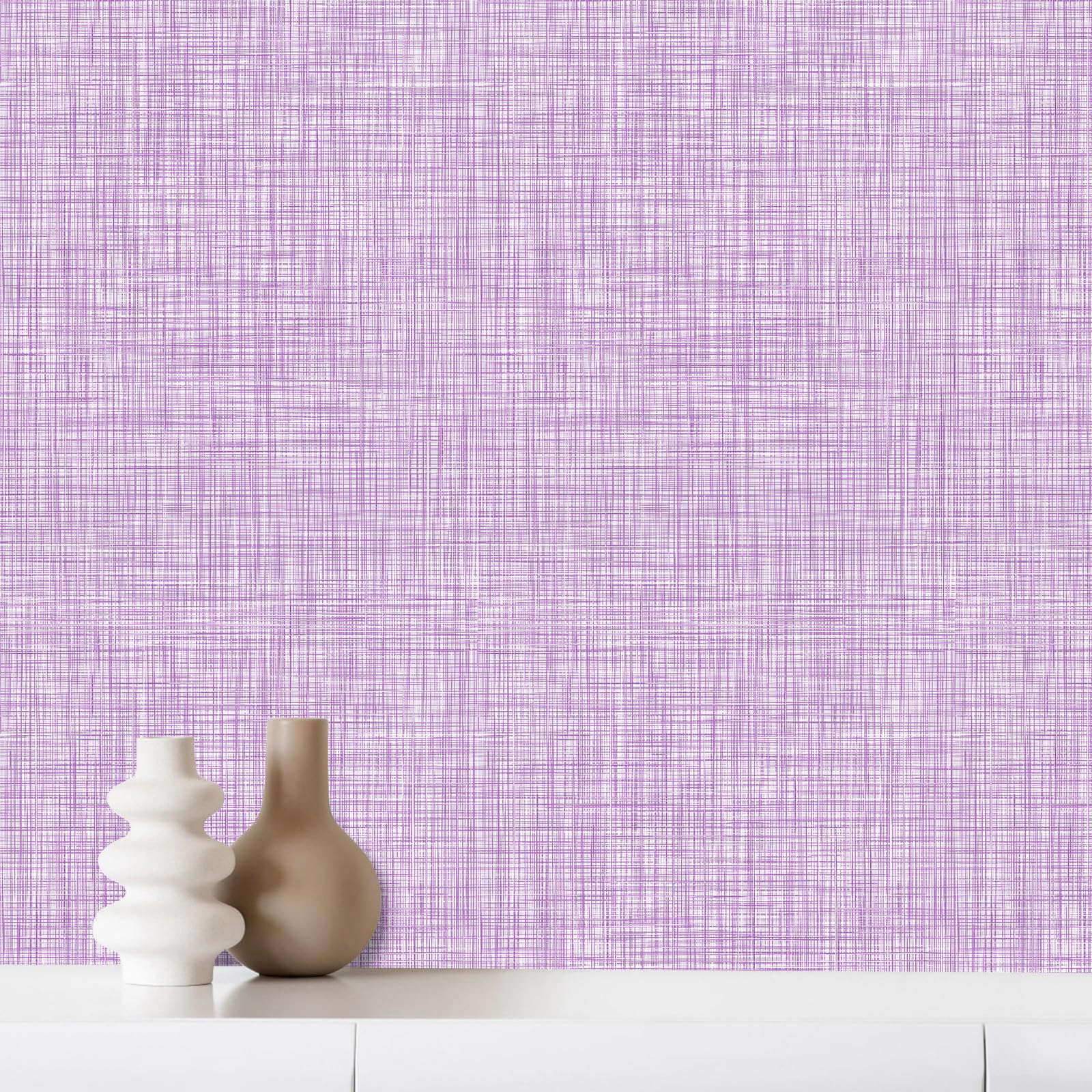 Amiya Beige Peel and Stick Wallpaper Faux Grasscloth Textured Self Adhesive Vinyl Contact Paper Fabric Linen Removable Waterproof Wall Paper for Cabinets Furniture Drawers 17.3"x120"