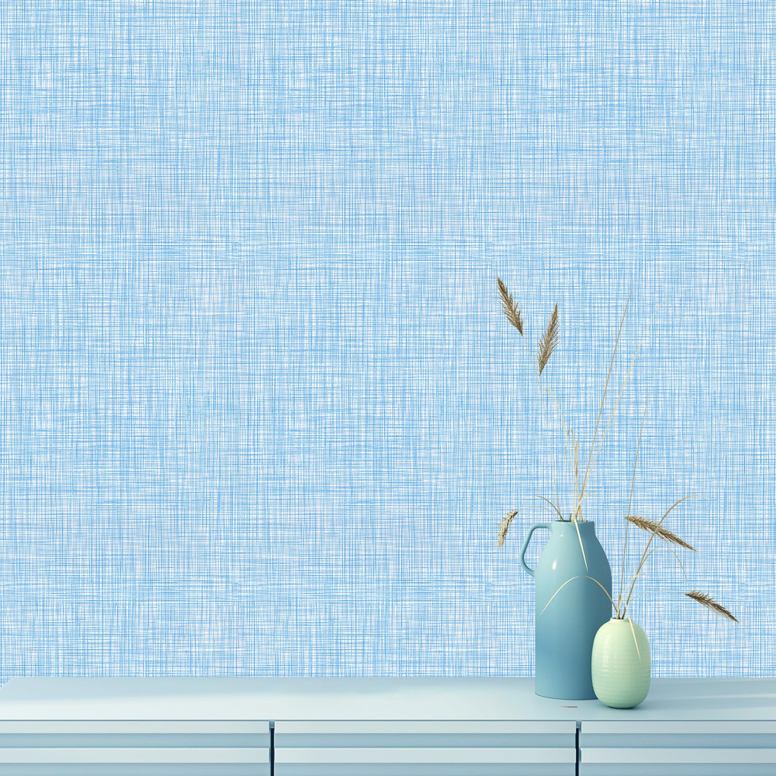 Amiya Beige Peel and Stick Wallpaper Faux Grasscloth Textured Self Adhesive Vinyl Contact Paper Fabric Linen Removable Waterproof Wall Paper for Cabinets Furniture Drawers 17.3"x120"